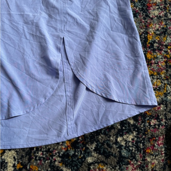 Athleta Short Sleeve Zephyr shirt plus 2X blue periwinkle scrub top - Picture 8 of 9